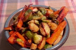 Roasted Brussels Sprouts & Carrots
