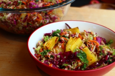 Maple Slaw with Grilled Pineapple